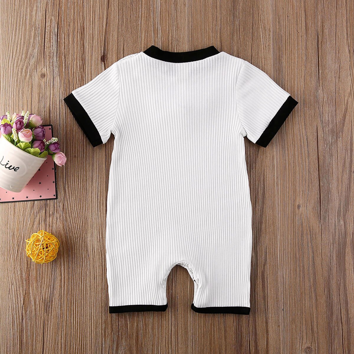 Toddler Baby Boys Summer Clothes Solid Cotton Short Sleeve Romper Playsuit Party Gentleman Bow Tie Outfit