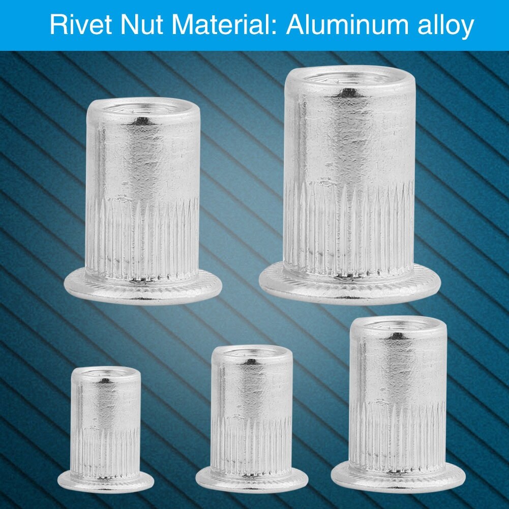 86 Stks/set M3-M8 Blind Klinknagel Noten Schroefdraad Insert En Klinknagel Guntool Rivnut Nutsert Klinken Kit