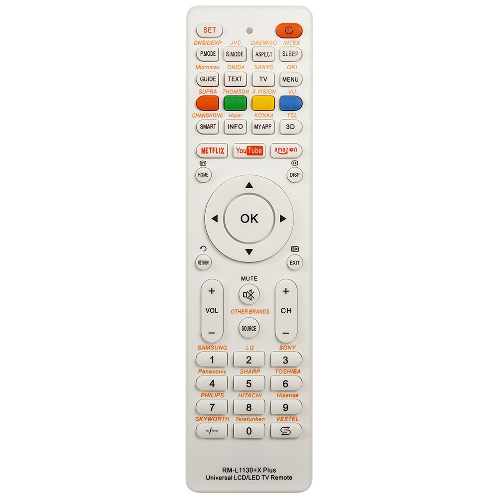 Universal RM-L1130+X Replacement Remote Control for Television TV RM-L113+12 RM-L1130+8: Default Title