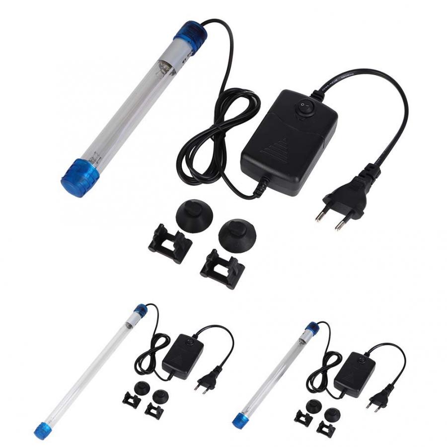 Fish Tank Light Lamp Submersible UV Light Algae Bacteria Killing Lamp for Aquarium Fish Tank EU Plug