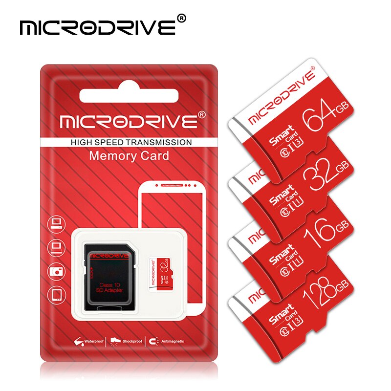 Hoge snelheid microsd geheugenkaarten 4gb 8gb 16 gb 32 gb 64gb geheugenkaart klasse 10 micro sd kaart tf kaart gratis adapter