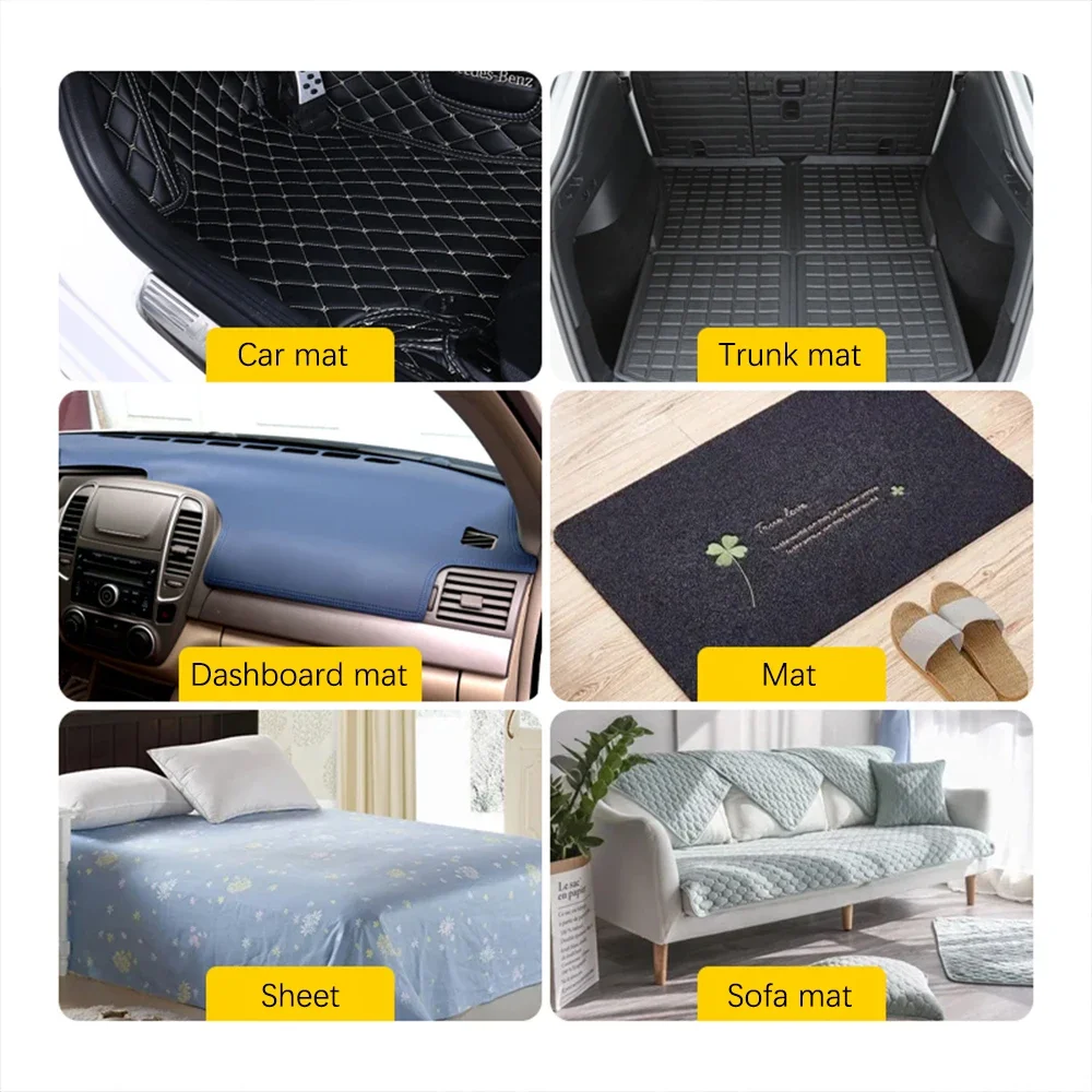 100/2Pcs Carpet Fixing Stickers Double Sided Car Carpet Fixed Patch Home Floor Foot Mats Anti Skid Tapes Adhesive Fastener Tape