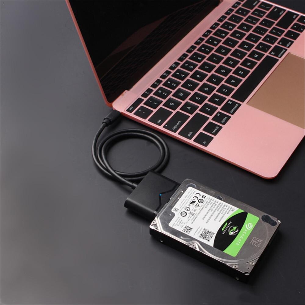 Type C USB to 15+7pin SATA 3.0 2.5/3.5 Inch Hard Disk Converter Adapter 50cm USB 3.1 Type C to SATA HDD/SSD Cable