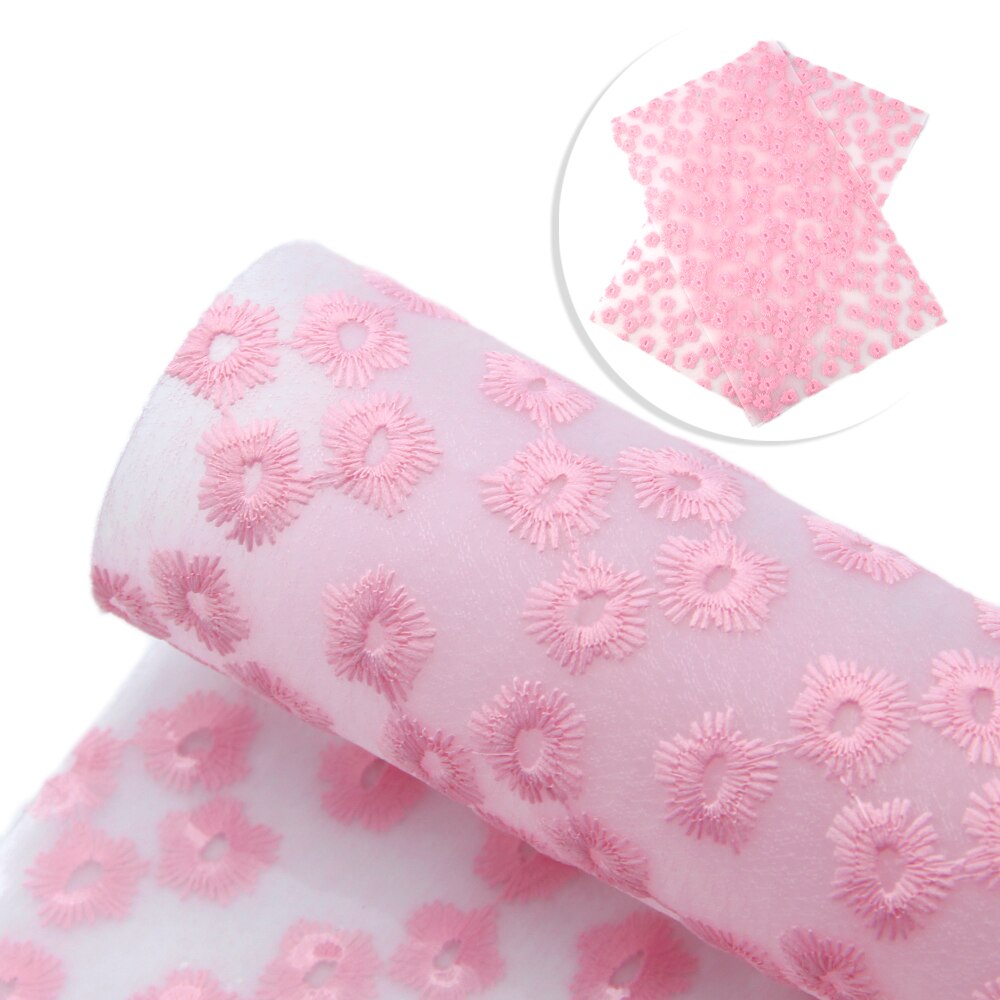 20*34cm Color sólido bordado flor gelatina cuero sintético para proyectos de bolsos hechos a mano DIY, 1Yc8087: 1095260004