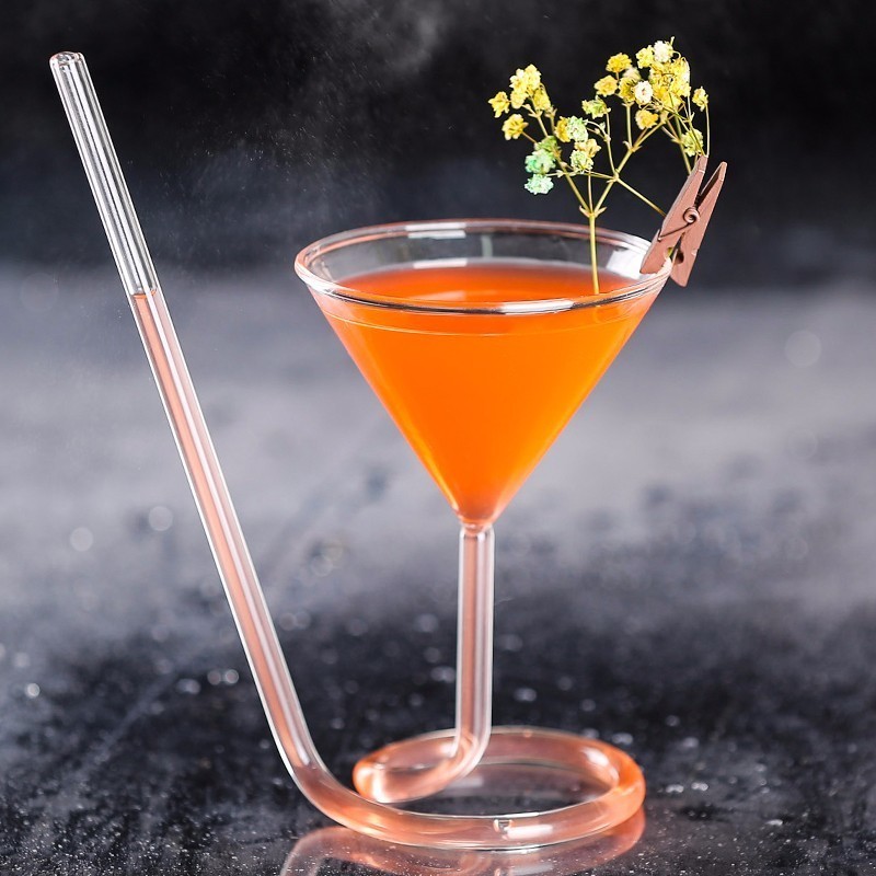 Draaien Martini Glas Vaso Schroef Stro Cup Bar Wedding Cocktail Wijn Bril Verre Thule Bicchieri Vetro Copas De Vidrio vino