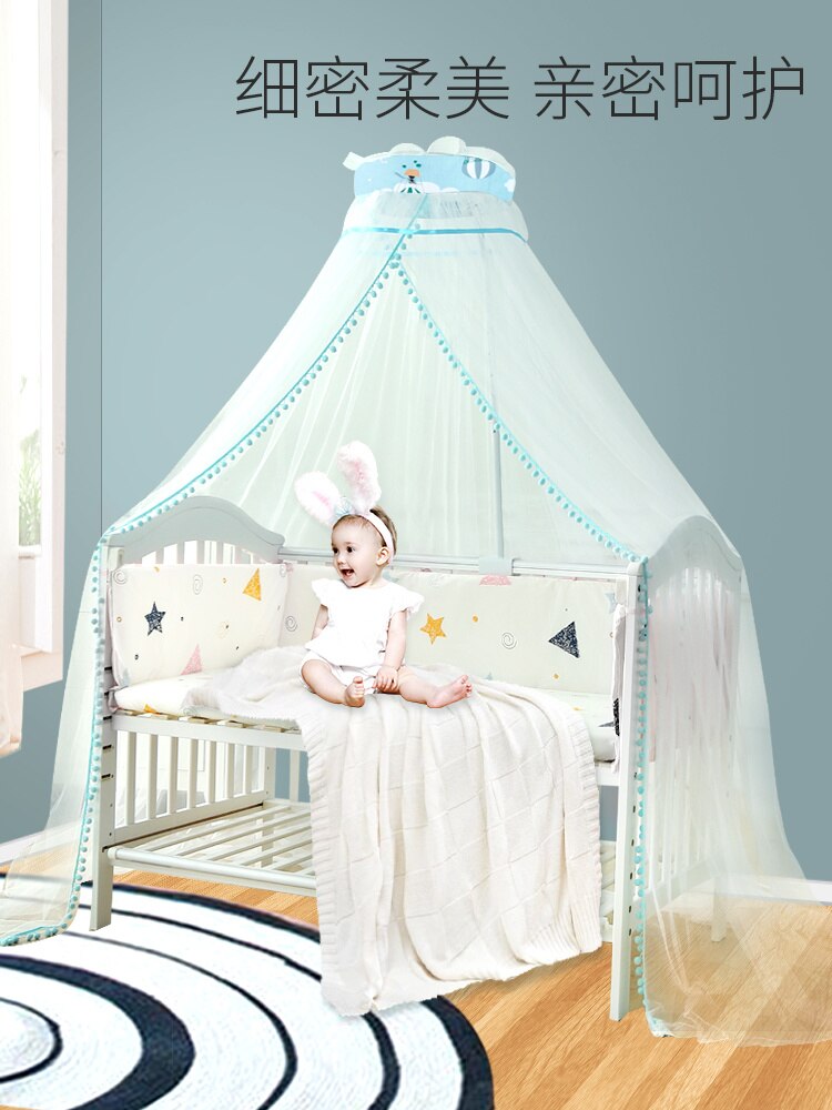 Kinderen Crib Klamboe Volledige Cover Universal Met Beugel Kinderen Prinses Pasgeboren Baby Klamboe Kap Shading Floor