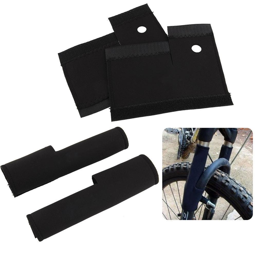 1 Paar Fiets Frame Chain Protector Fietsen Mtb Fiets Voorvork Beschermende Pad Guard Wrap Cover Set Fiets Accessoires