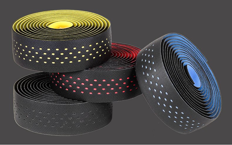 TOOPRE road handlebar strap bicycle strap non-slip breathable sweat-absorbing silicone curved perforated handlebar strap