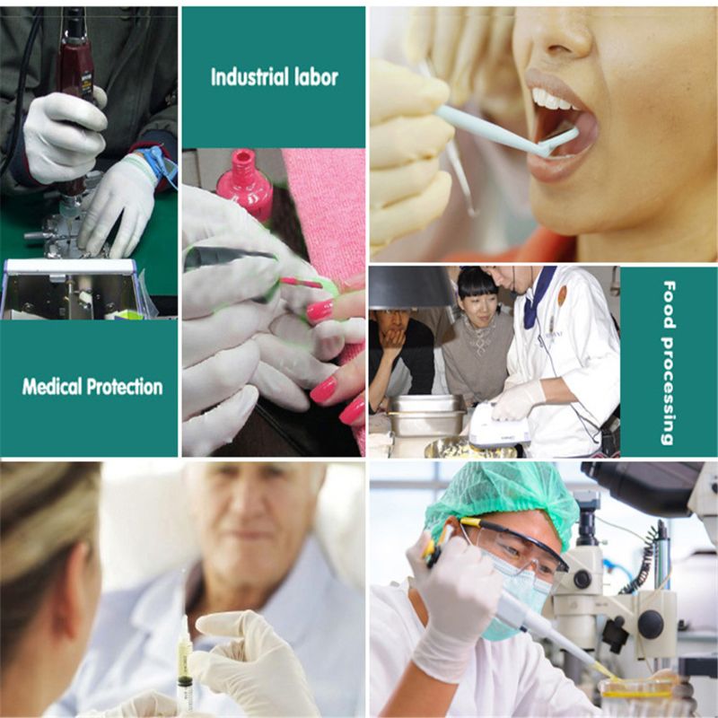 500 Stck Kasten Einweg Vinyl Handschuh Multifunktions transparent Dünne Wasserdichte QX2B