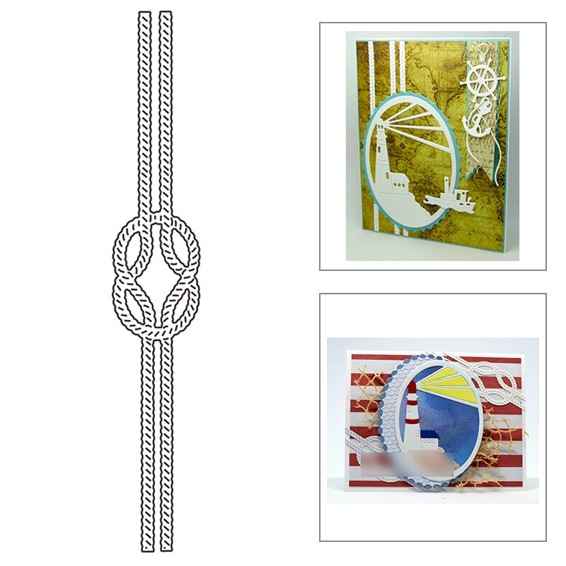 Hemp Rope Decoration Metal Cutting Dies For DIY Craft Making Paper Greeting Card Album Scrapbooking No Clear Stamps Set