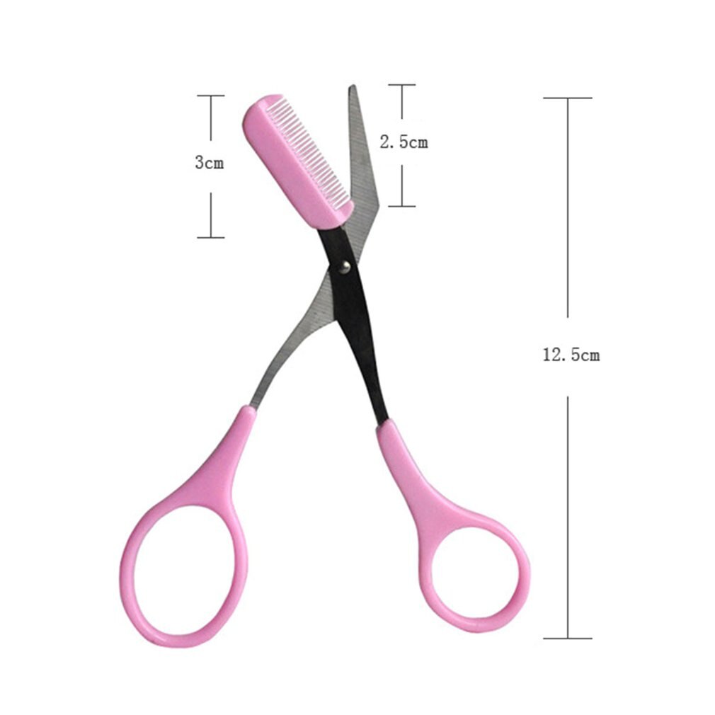 Mini Brow Class Cutting Scissors Easy-to-use Women Eyebrow Trimmer With Comb Cutting Scissors Trimmer Eyebrows Aid