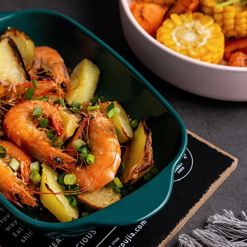 JXPAN-Ustensiles de cuisine en porcelaine, accessoires de cuisson, pour four, poêles en céramique, bar