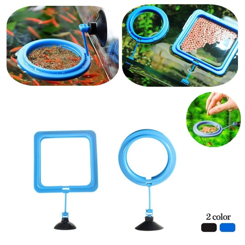 1pc akvarium mate ringe fisketank stasjon flytende matte tary firkantet/sirkel mater