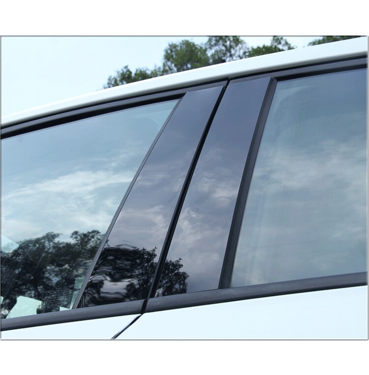 Zwarte stijlpalen voor mazda-cx -5 13-16 6 stuks deurbekleding pianobekleding raamstijlpalen deurbekleding raambekleding