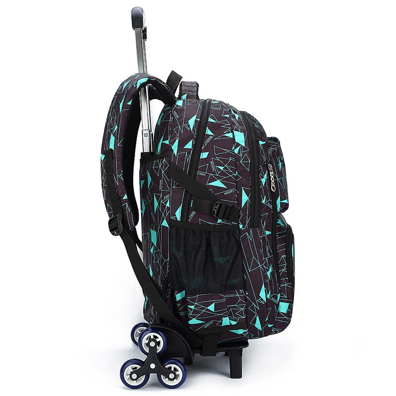 ZIRANYU enfants garçons filles chariot cartable bagages livre sacs sac à dos dernier amovible enfants sacs d'école 2/6 roues escaliers