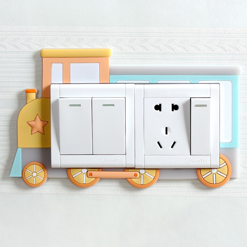 Position Indication Luminous Switch Decoration Sticker: TRAIN TWO SWITCH