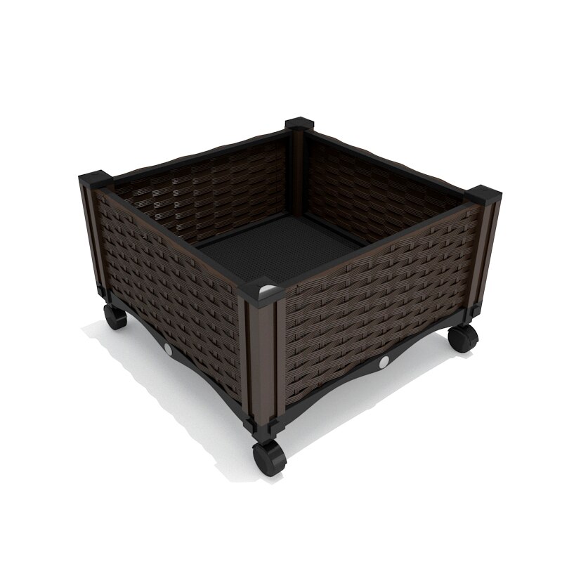 Reptile Rainforest Habitat Assembled Terrarium Insect Breeding Box Open Air Screen Cage For Spiders Tortoise Lizard With Wheel