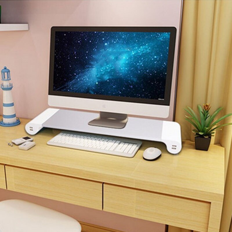 Moderne computerskærm stativbakke genopladelig bærbar stativbord aluminiumslegering notebookdesktop stander