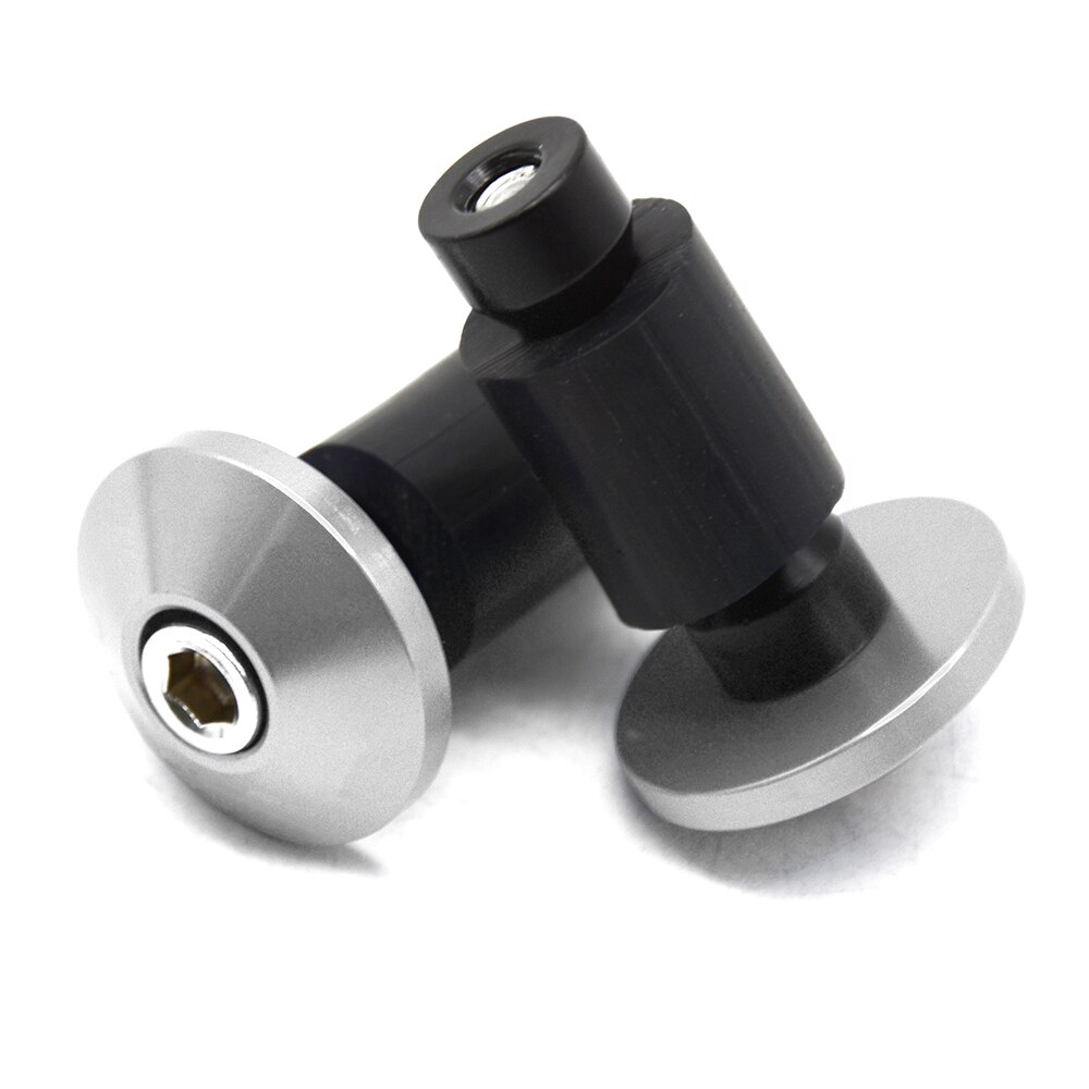 Universal Motorcycle Handlebar CNC Handle Bars Ends Hand Grips For YAMAHA Virago 535 Honda Shadow 600 VTX 1300 Rebel Kawasaki: Grey
