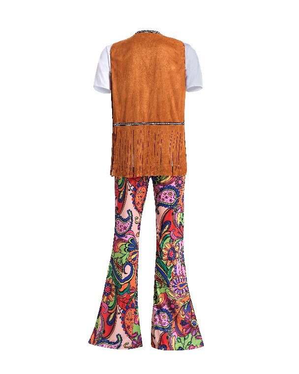 Herr kvinnor tofsar hippie kostymer vintage 60s 70 & #39 ;s indiska halloween kostymer dansföreställning