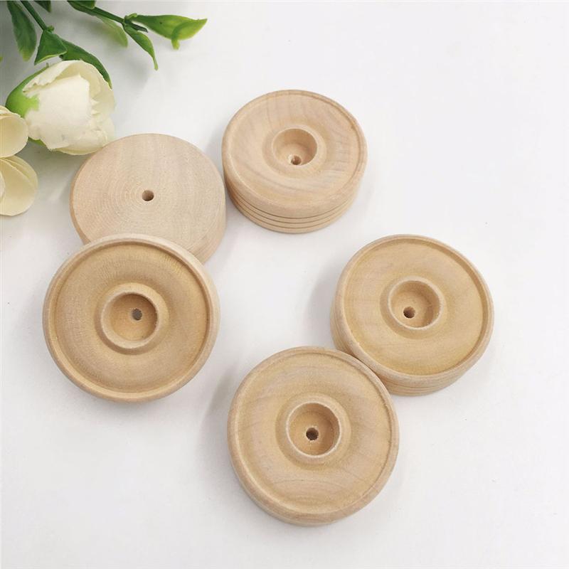 25pcs DIY Round Wood Small Wheels For Toys Crafts Handmade Wheels Wood Accessories DIY Handmade Crafts Supplies Party Decor