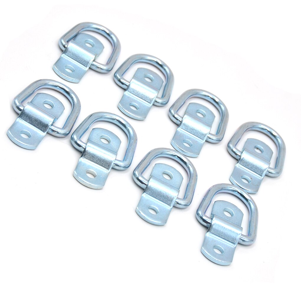 8 sztuk/zestaw metalowy pierścień mocujący hak wysokiej jakości ciężarówka z przyczepą łódź żelaza D kształt mocowania pierścienia