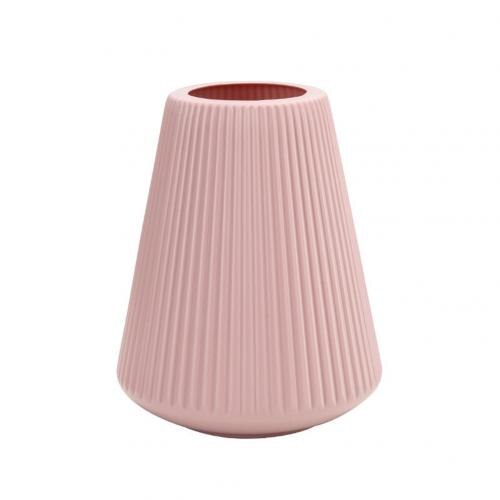 Flower Vase Decoration Home Plastic Vase White Imitation Ceramic Flower Pot Flower Basket Nordic Decoration Vases for Flowers: Pink