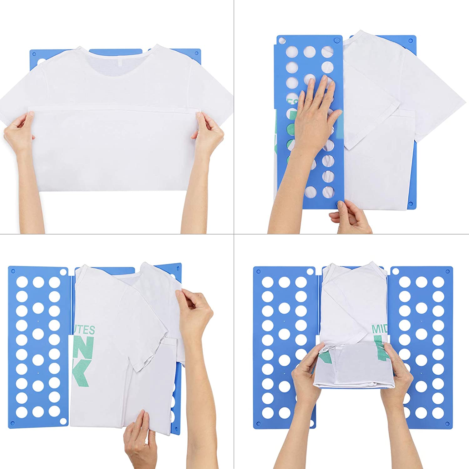 Tabla de plegado rápido para camiseta, carpeta de ropa mágica para niños, práctica y desmontable, Clip de almacenamiento para ropa,