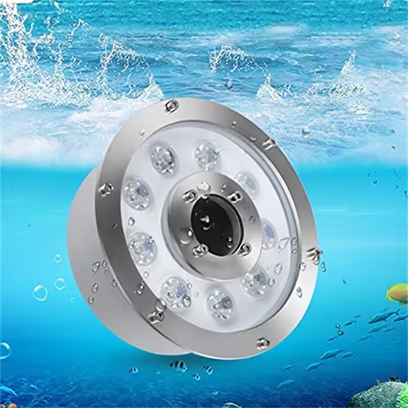 Vattentät  ip68 rgb led-fontänlampa för pool 48w 24v 6w//12w//18w 36w för poollandskap