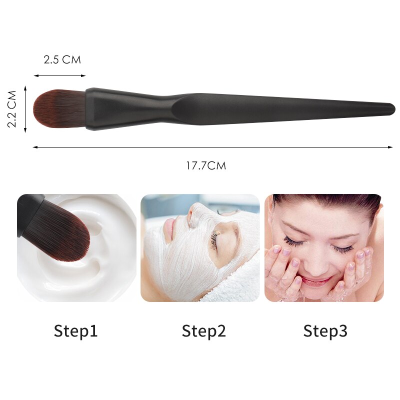 2 Color Cosmetic Brush Mask Brush Foundation Brush Fiber Hair Cosmetics Tool