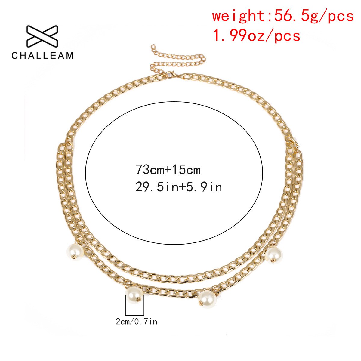 Mode Persoonlijkheid Slanke Parel Gouden Ketting Riem Europese En Amerikaanse Imitatie Parels Kwastje Hanger Taille Ketting 382