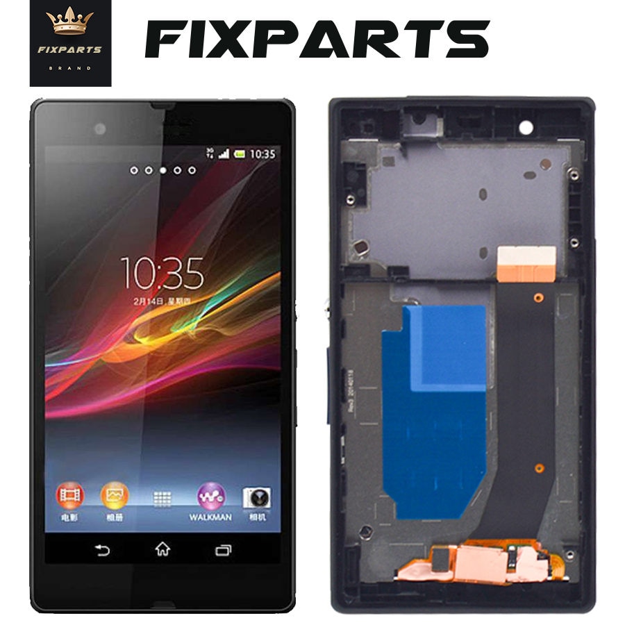 Originele Display Voor 5.0 '/3'sony Xperia Z Lcd Touch Screen Digitizer Met Frame Voor Sony L36H Lcd C6603 C6602 lcd L36i Display