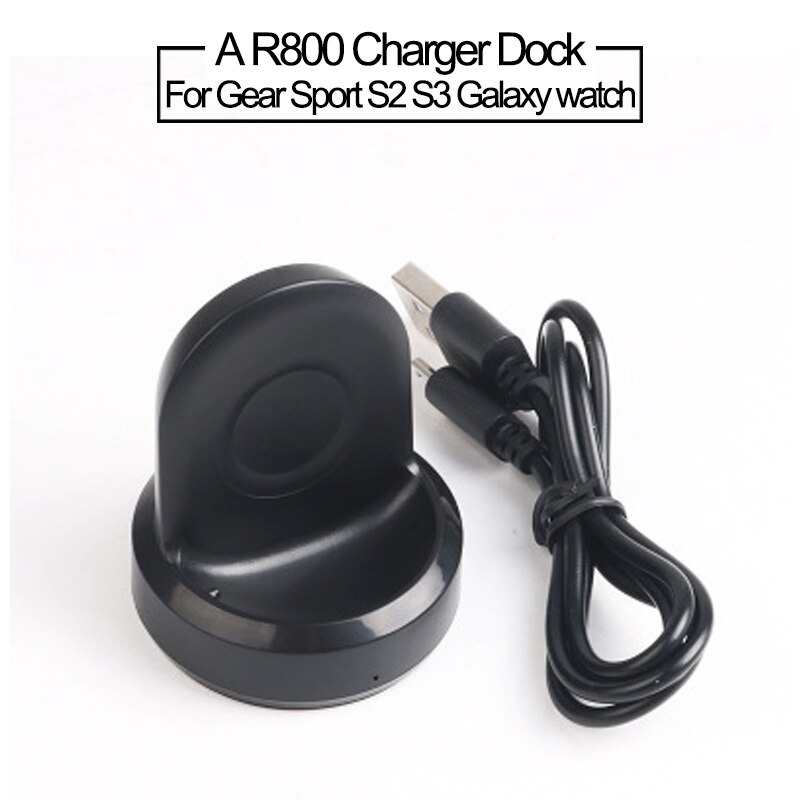 Wireless fast watch Charger Dock Base for Samsung Galaxy Watch 3 Active 2 1 USB Charging Cable for Galaxy Gear Sport S2 S3 Fit E: 3 R800 Dock A