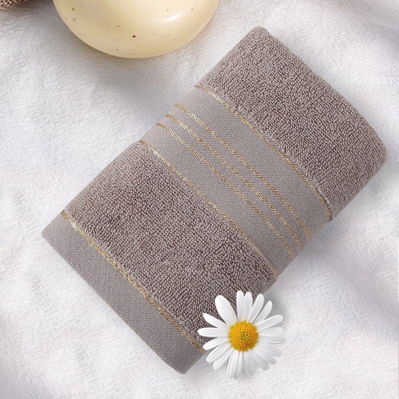 Thickened Cotton Bath Towel Household 34*74cm Absorbent Quick Drying Microfiber Towels Luxury Beach Terry Towel For Bathroom: Coffee / 2pcs