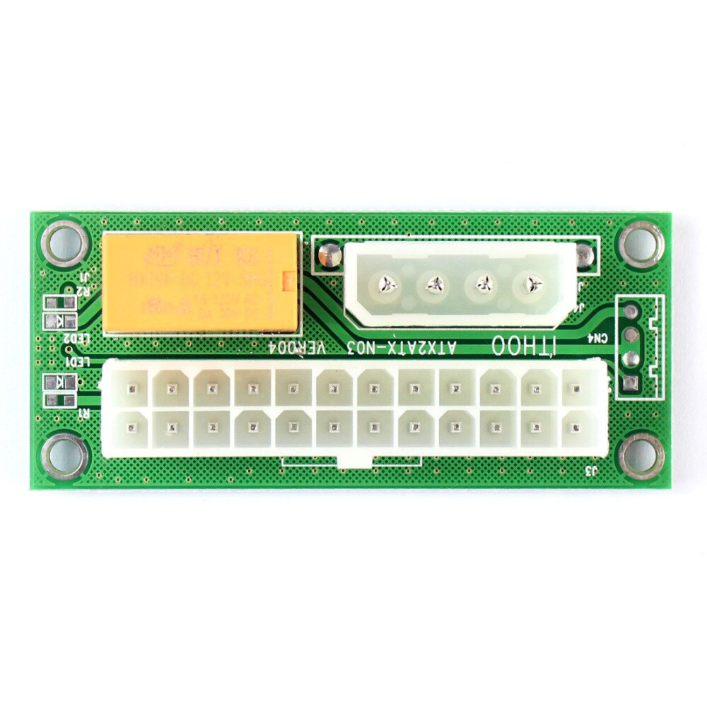 Atx 24 pin til molex 4 pin dual psu strømforsyning sync starter extender kabel kort til btc miner maskine