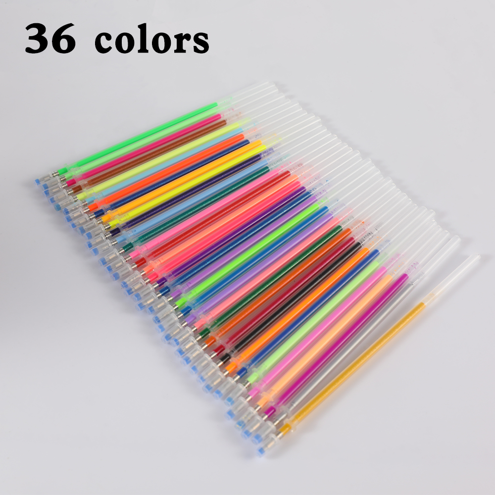 0,5 mm 100 Farben Kugelschreiber Fluoreszierende Minen Farbblitzstift Glatte Tinte Malerei Graffiti Stifte Studentenbriefpapier 04116: Rot