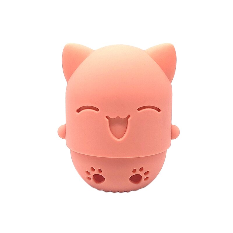 1Pc Beauty Sponge Stand Storage Case Makeup Blender Puff Holder Empty Cosmetic Egg Shaped Rack Transparent Puffs Drying Box: 01 Egg Box