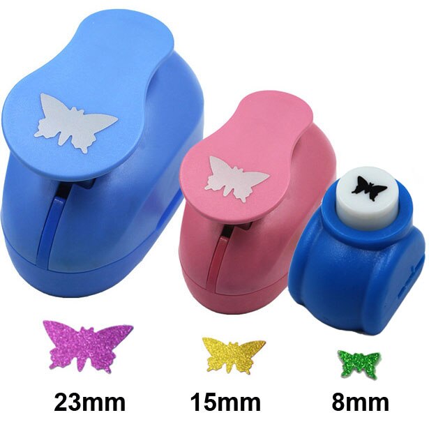 Crafts Punch Set 8mm 15mm 25mm paper punches 3pcs/Set diy craft punch scrapbook paper cutter scrapbooking punches: Butterfly