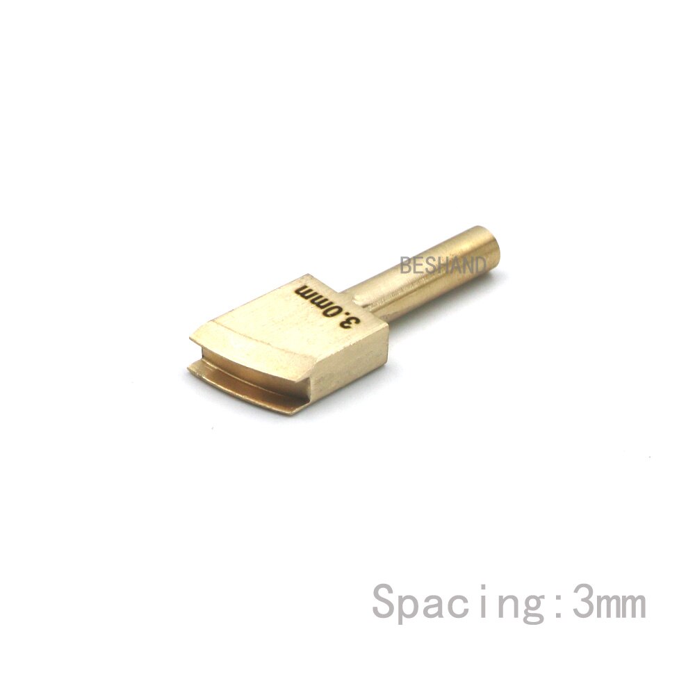 Rand Rillmaschinen Lineer Rand Gerät Tipps Durcheinander Burnisher Kopf Lötkolben Spitze für Leder Handwerk DIY Dichtung Polieren Werkzeug setzt: 3mm
