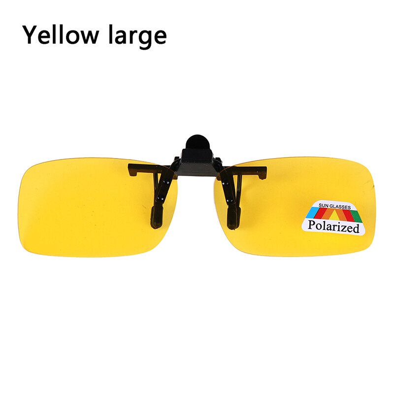 Nowy 1 szt. Clip-on spolaryzowane okulary przeciwsłoneczne Night Vision Flip-up okulary do jazdy w dzień: YLL