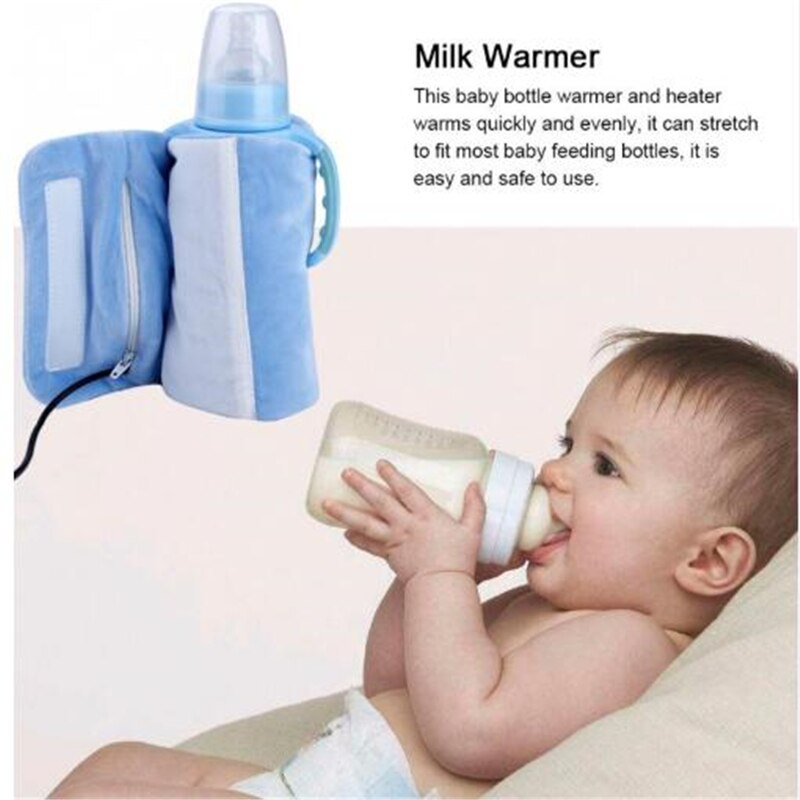 Bærbar usb mælkevarmer isoleret taske bærbar rejse kop varmere baby pleje flaske varmere varmelegeme taske spædbarn fodring flaske taske
