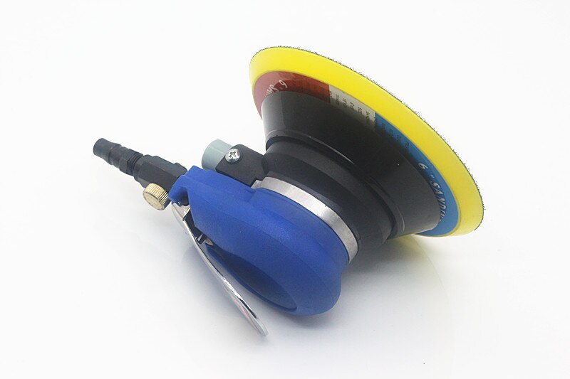 6 "lixadeira orbital aleatória pneumática circular matte do ar da lixa do não-vácuo Polegada, máquina de enceramento de moedura do polimento do ar de 150mm