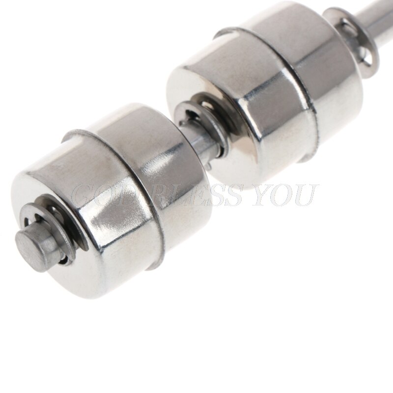 220V 10W 100mm Float Switch Auto Tank liquid Water Level Sensor Stainless Steel