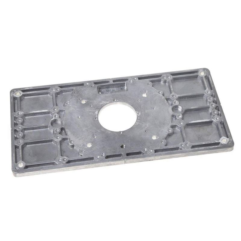 Aluminum Router Table Insert Plate w/4 Rings Screws for Woodworking Benches