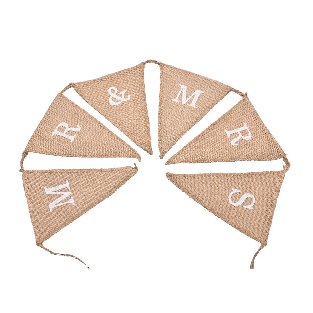 DIY Funny Mr Mrs Wedding Decor Props Black Paper Board+Ribbon Sign Letter Garland Banner Photo Wedding Decorations Bride