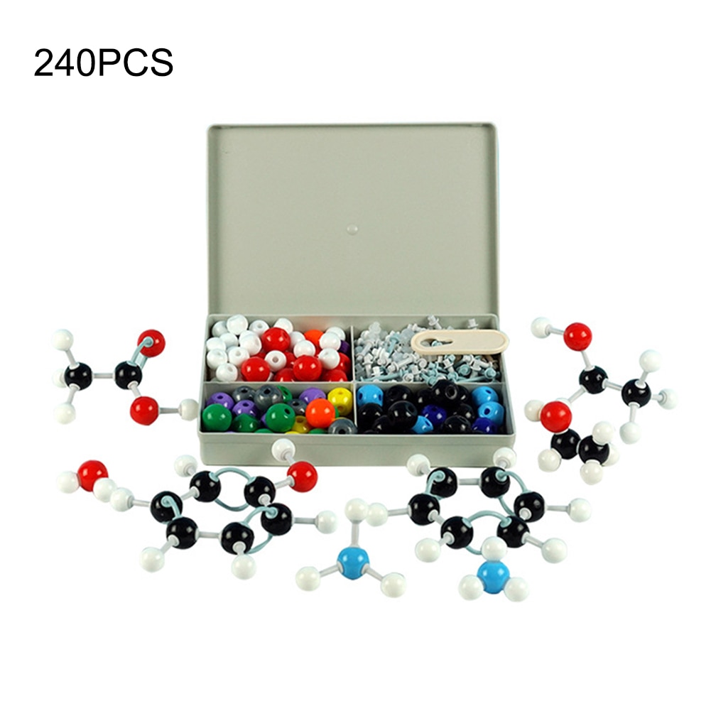 240 stk kemi atom molekylære modeller kit sæt generelle videnskabelige børn pædagogiske model sæt l til lærer og studerende