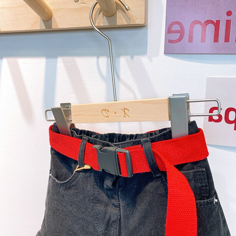 2 3 4 5 6 år småbørn pige shorts afslappet koreansk bogstav denim shorts til gril sommer børn piger shorts