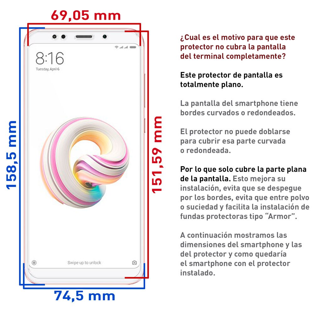 Gehard Glas Voor Xiaomi Redmi 5 Plus Platte 2.5D 9H Screen Protector Cover Clear Front Shockproof Anti Shock Scratch