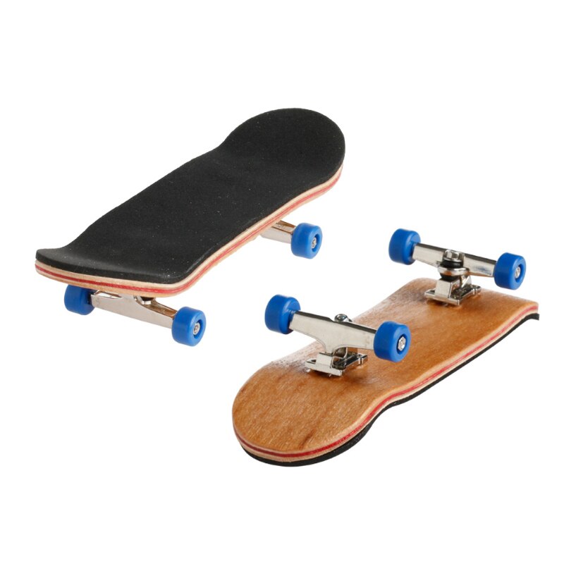 Vinger Skateboard Hout Met Lagers Professionele Stents Speelgoed Vinger Scooter Skate Boarding Set Kinderen Kerst: Blauw