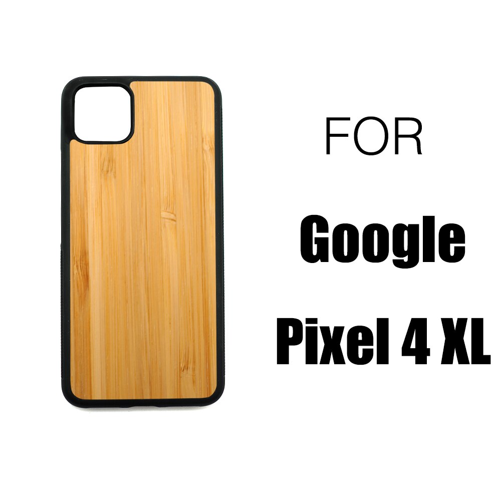 Funda de madera para Google Pixel 4 XL, protector trasero de TPU de palisandro para Google Pixel 4XL Pixel4: BAMBOO PIXEL 4XL